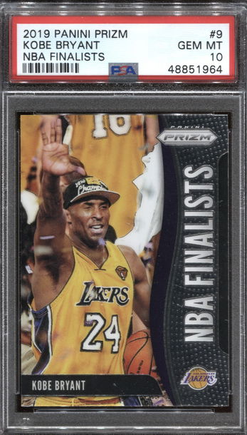 2019 Prizm Kobe Bryant NBA Finalist PSA 10