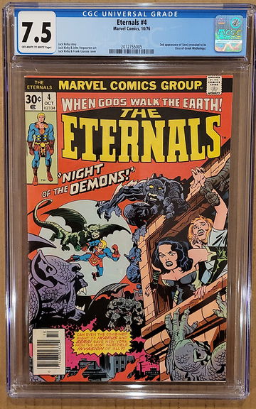 Eternals #4 CGC 7.5  2nd Appearance of Sersi 1976 VF-