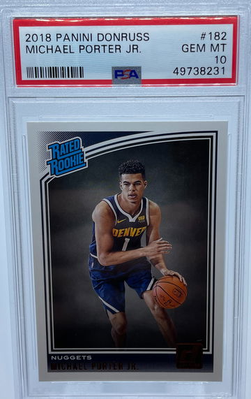 2018 Panini Donruss Michael Porter Jr #182 PSA 10 GEM MINT