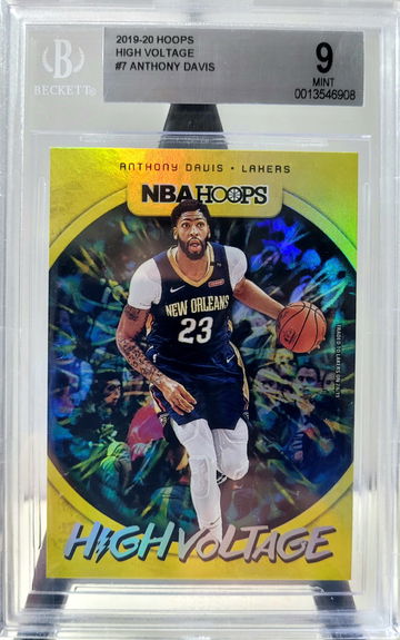 2019-20 Panini nba hoops anthony davis high voltage bgs 9