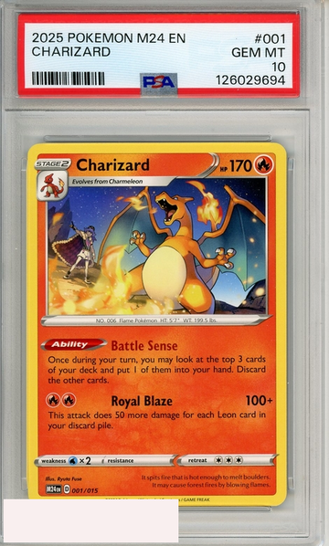 2025 POKEMON M24 EN-MCDONALD S COLLECTION CHARIZARD #001 PSA 10 GEM MT
