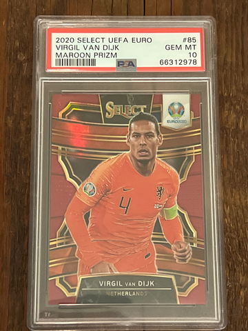 2020 Select UEFA Euro Virgil Van Dijk #85 Maroon Prizm