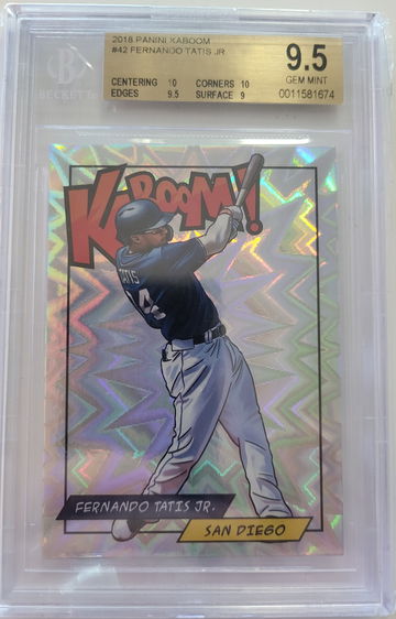 2018 Panini Kaboom! Fernando Tatis Jr BGS 9.5 WITH 2 10 SUBGRADES