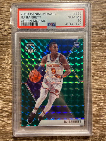 RJ Barrett Green Mosaic PSA 10