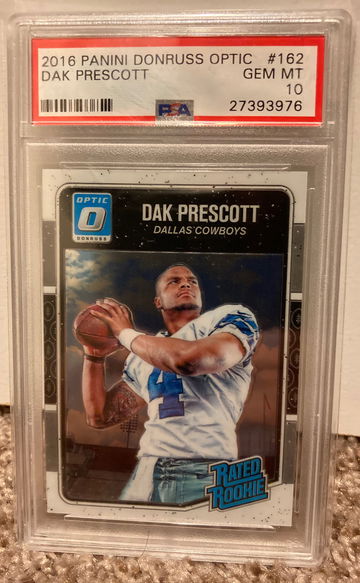 2016 Optic Dak Prescott rookie psa 10 