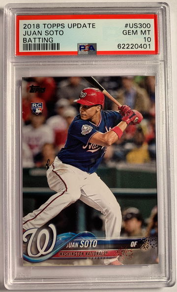 2018 Topps Update Juan Soto Batting #US300 PSA 10