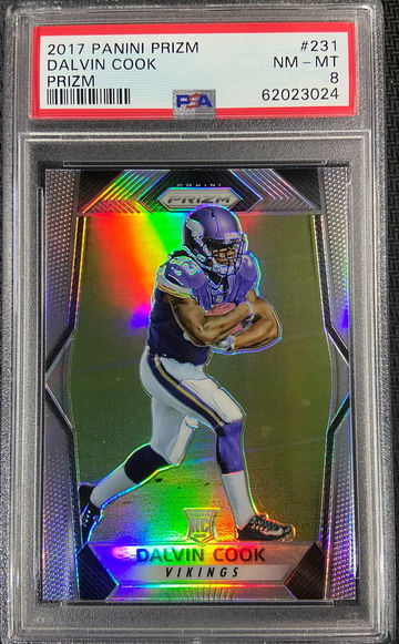 2017 Panini Prizm Rookie Dalvin Cook PSA 8