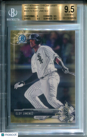 2017 Bowman Chrome Draft Superfractors Eloy Jimenez #BDC72 BGS 9.5