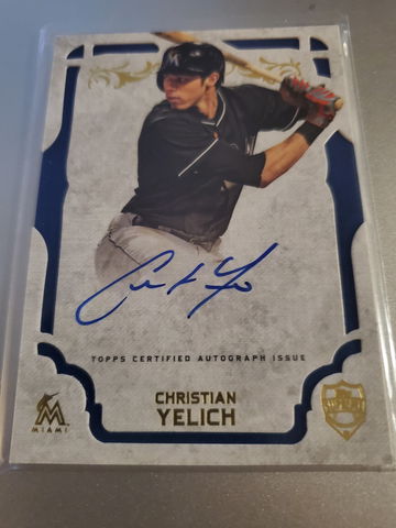 CHRISTIAN YELICH 2015 TOPPS SUPREME AUTO