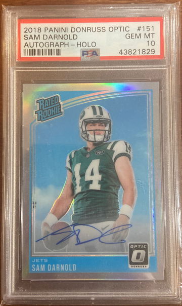 Sam Darnold 2018 Optic Holo PSA 10 Auto (Pop 11) 49/99