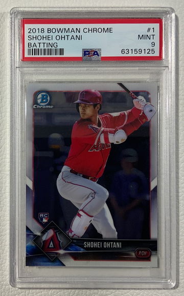 2018 Bowman Chrome Shohei Ohtani Batting PSA 9