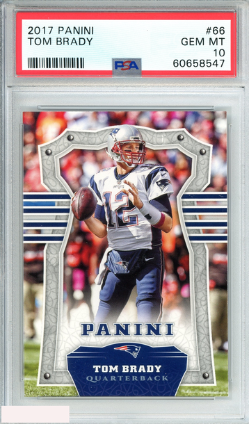 2017 PANINI TOM BRADY #66 NEW ENGLAND PATRIOTS PSA 10 GEM MT