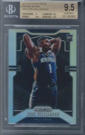 2019-20 Prizm Zion Williamson Silver