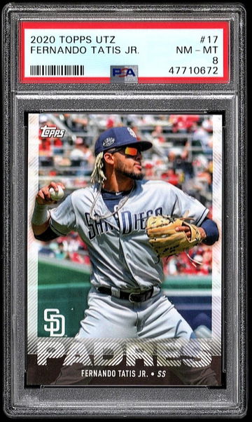 2020 Topps Utz Exclusive Promo #17 Fernando Tatis Jr. PSA 8 NM-MT