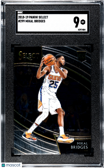 2018 Panini Select Mikal Bridges #299 SGC 9