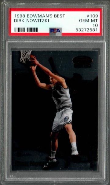 1998 Bowman's Best Dirk Nowitzki #109 RC Rookie PSA 10 Gem Mint