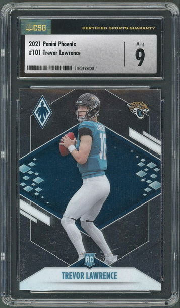 2021 Panini Phoenix Trevor Lawrence RC #101 CSG Mint 9 - Jacksonville Jaguars