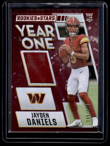 2024 Panini Rookies & Stars Year One Jayden Daniels #YO-JDS RC Patch /299