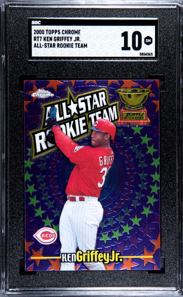KEN GRIFFEY JR 2000 TOPPS CHROME ALL-STAR ROOKIE TEAM #RT7 SGC 10