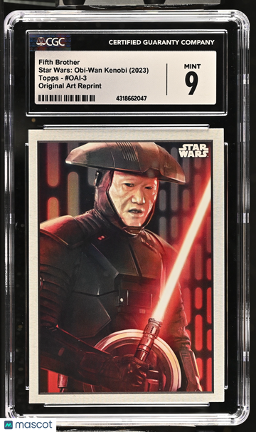 2023 Topps Obi-Wan Kenobi Season 1 Fifth Brother #OAI-3 Original Art Reprint CGC 9