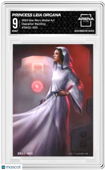 2023 Star Wars Global Art Character Painting Leia #SW01-005 Arena Club 9