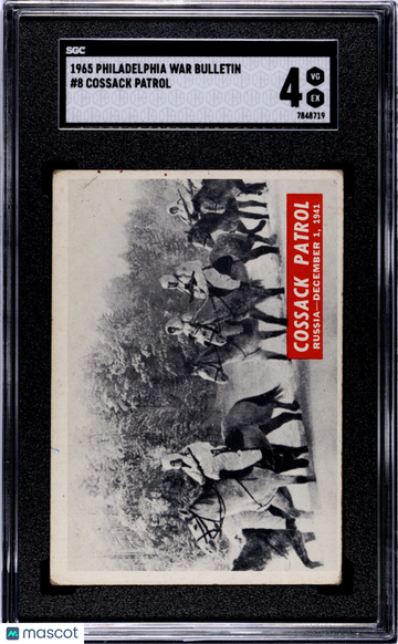 1965 Philadelphia War Bulletin Cossack Patrol #8 SGC 4