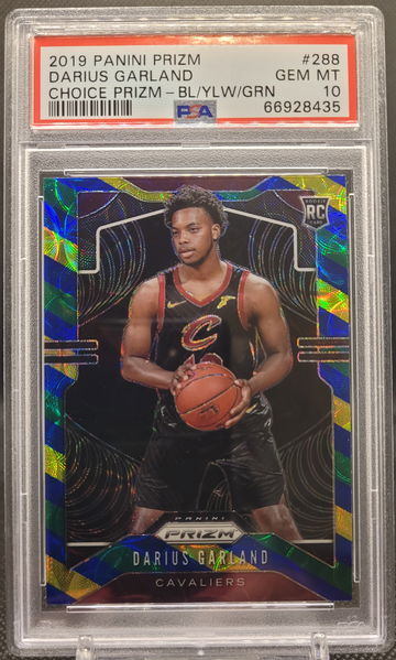 2019 Prizm Darius Garland Choice Blue Yellow Green PSA 10 #288 RC