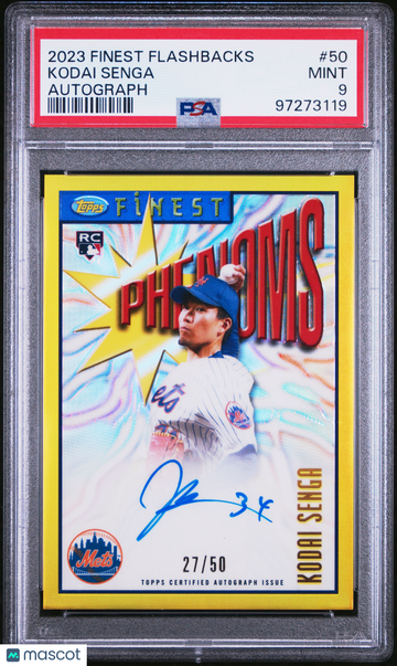 2023 Topps Finest Flashbacks Kodai Senga #50 Autograph /50 PSA 9