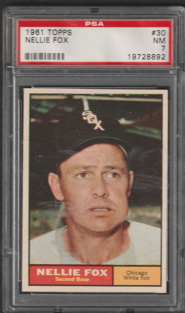 1961 Topps #30 Nellie Fox, PSA 7