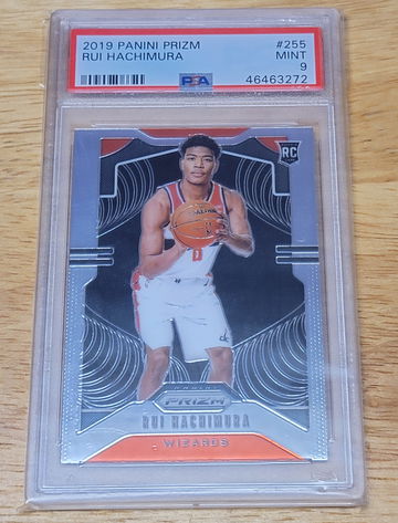 2019 panini prizm Rui Hachimura rc psa 9 mint