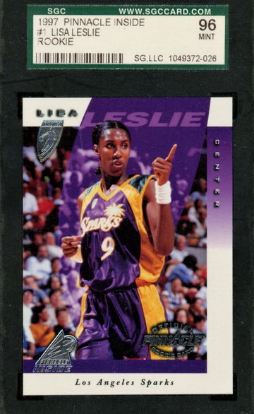 1997 Pinnacle Inside #1  Lisa Leslie  RC  HOF  SGC 96  026