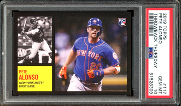 2019 Throwback Thursday /1194 Pete Alonso #117 Rookie Card RC SP PSA 10 Gem Mint
