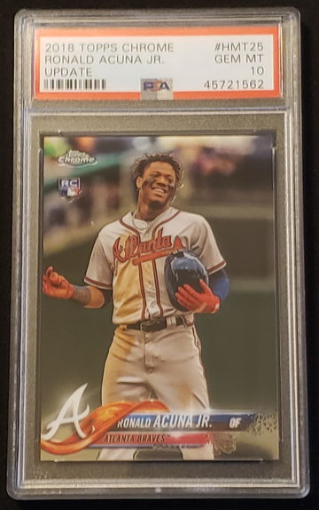 2018 Topps Chrome Update Ronald Acuna Jr. PSA 10