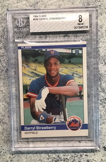 1984 Fleer #599 Darryl Strawberry NR-MT