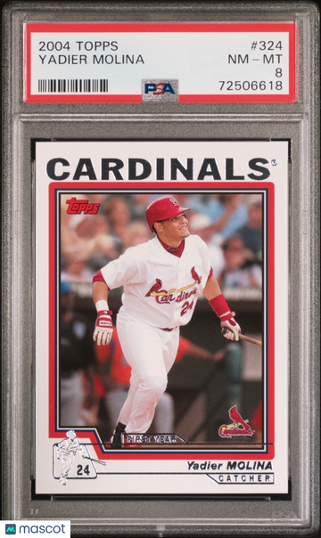 2004 Topps Yadier Molina #324 PSA 8