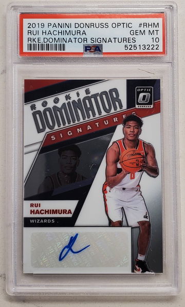 2019-20 Rui Hachimura Optic Rookie Dominator Auto