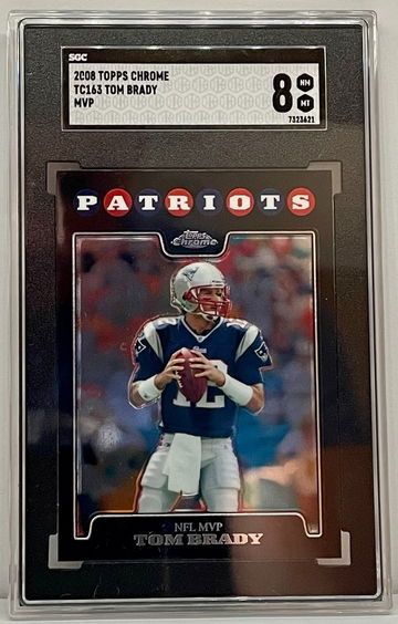 2008 Topps Chrome Tom Brady SGC 8