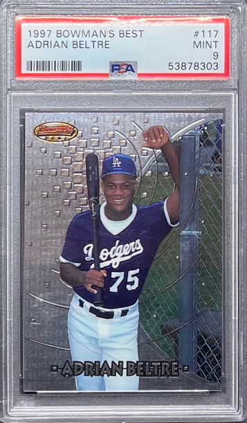 1997 Bowman’s Best Adrian Beltre Rookie PSA 9