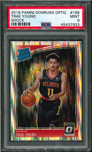 2018 Donruss Optic Shock Trae Young PSA 9 Mint