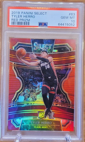 2019 Panini Select #63 Tyler Herro RC Red Prizm /199 PSA 10 Gem Mint
