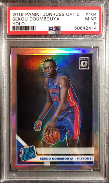 2019 Optic Sekou Doumbouya #164 Holo PSA 9 MINT