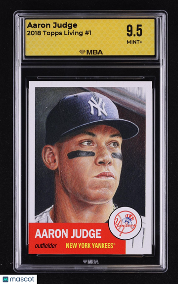 2018 Topps Living Aaron Judge #1 MBA 9.5