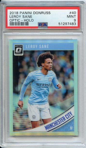 Leroy Sane 2018 Donruss Optic Holo PSA 9 NEP