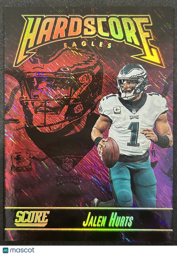 2023 Panini Score Hardscore Jalen Hurts #HS-4