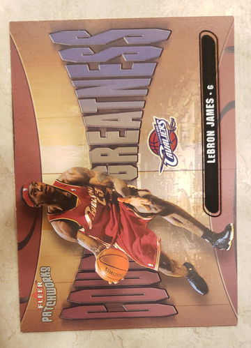 Lebron James RC 2003 Fleer Patchworks Court Greatness 