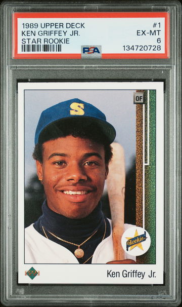1989 Upper Deck Star Rookie Ken Griffey Jr. #1 PSA 6