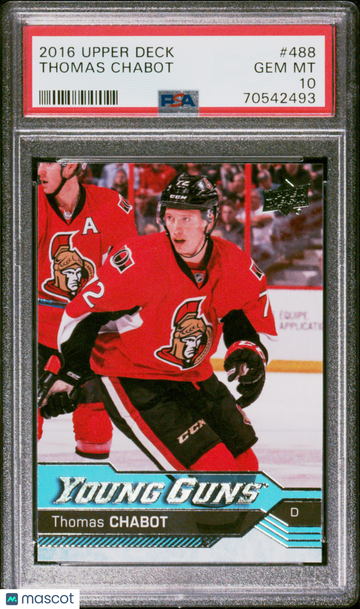 2016 Upper Deck Thomas Chabot #488 PSA 10