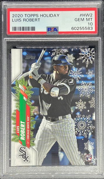 2020 Topps Holiday LUIS ROBERT Rookie RC PSA 10 Gem Mint #HW2 Chicago White Sox