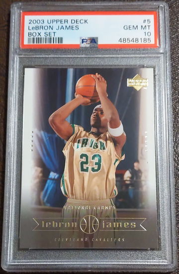 2003 Upper Deck, Lebron James Box Set, #5, Rookie, PSA 10