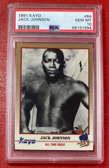 1991 Kayo Jack Johnson #64 PSA 10 Boxing Card HOF